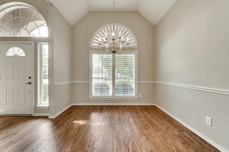    Formal Dining has Vaulted Ceiling and Plantation Shutters 