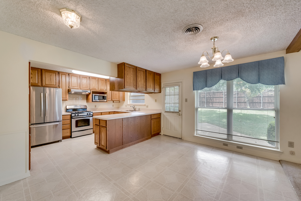    Living Room opens into Kitch and Dining Area 