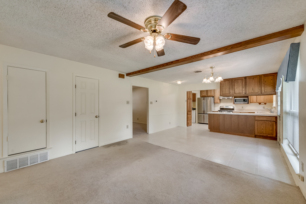    Additional Living Space has Closet and Open to Kitchen and Dining 
