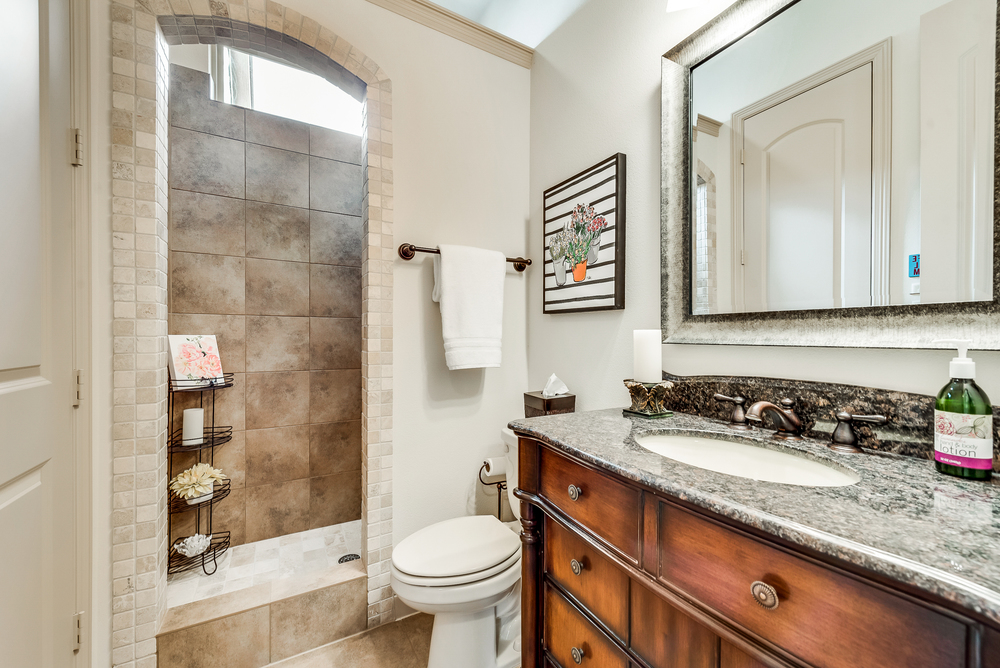    Second Full Main Level Bathroom with Walk In Shower 