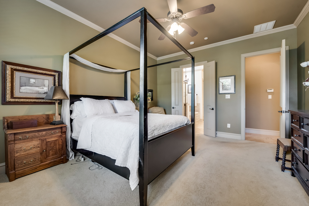    Private Master Suite offers Crown Molding and Recent Carpet 