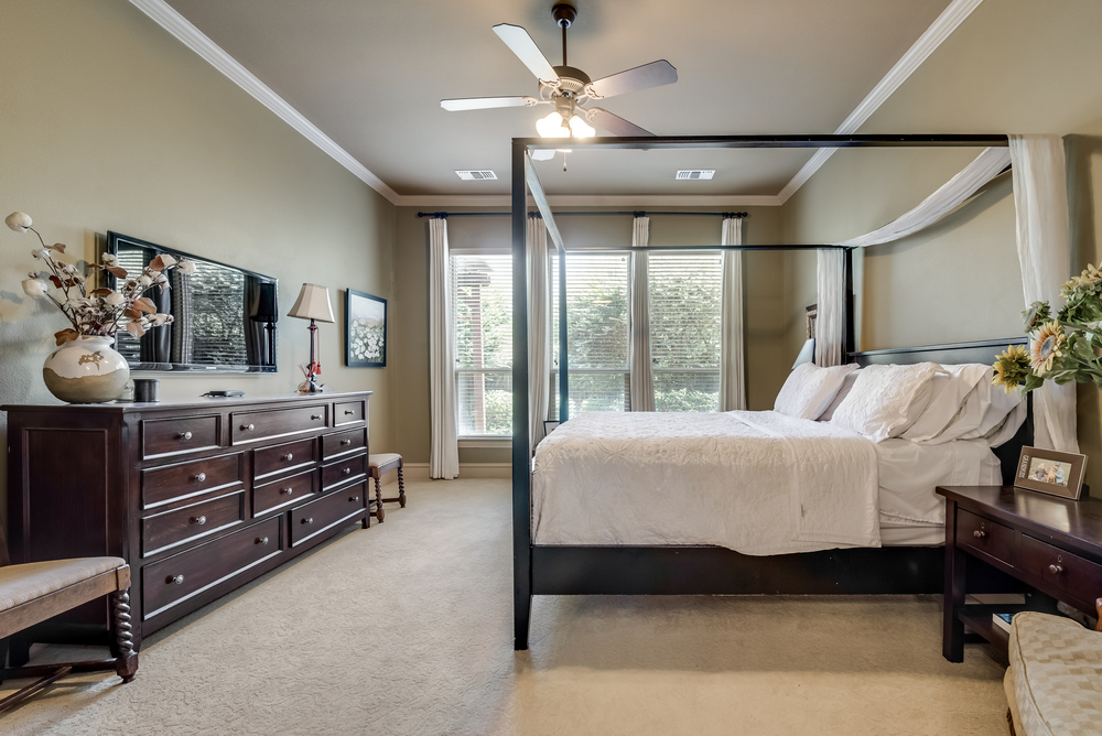    Master Suite also has Wall of Windows with Backyard Views 
