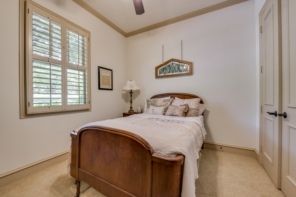    Split Secondary Bedroom include Plantation shutters and High End Carpet 