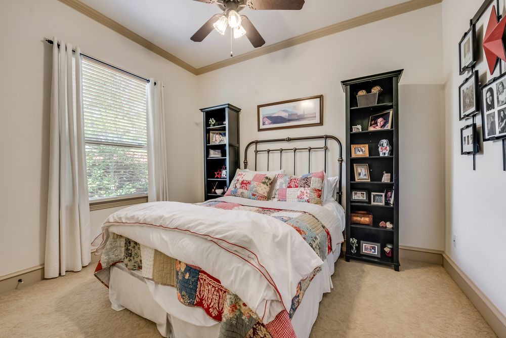    Split Secondary Bedrooms includes Crown Molding and High End Carpet 