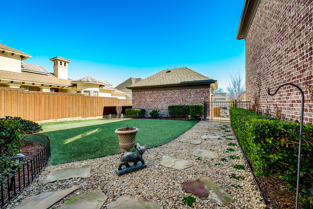    Grassy Back yard and Detached Third Car Garage 
