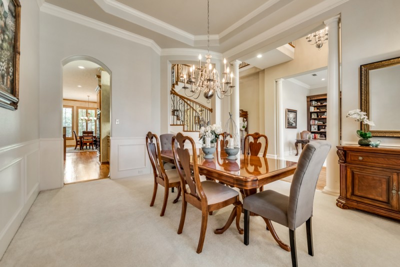    Elegant Formal Dining open to Entry 