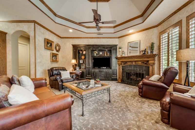    Family Room has a Built In Entertainment Center 