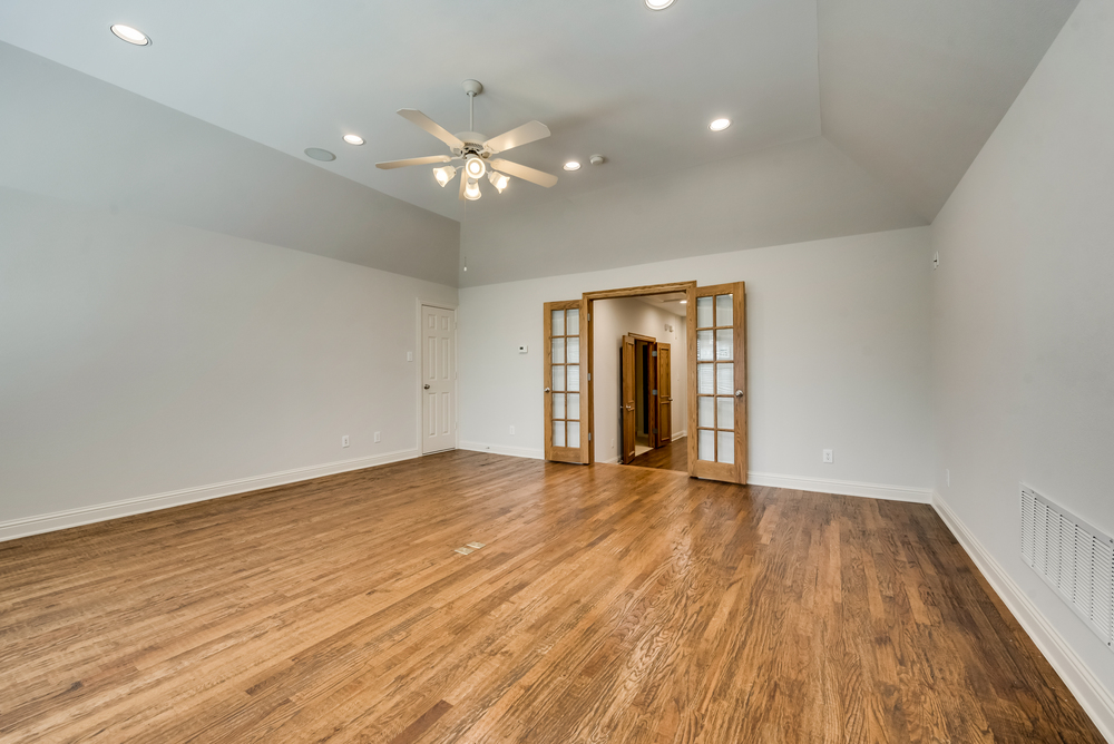    Game Room also has Glass French Doors and Built in Speakers 