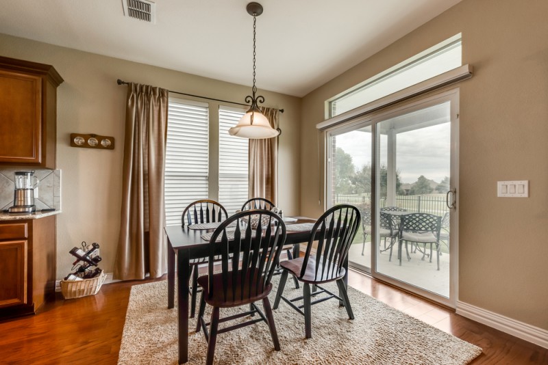     Breakfast Area with Sliding Door to the Covered Patio 