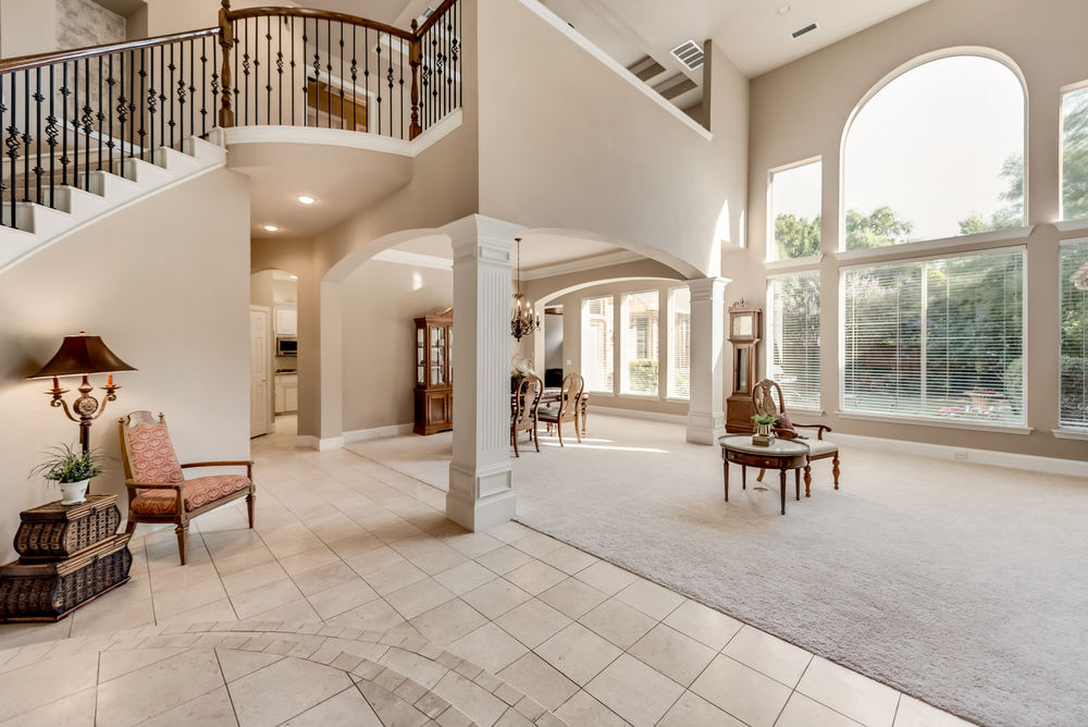    Formal Dining and Living offer Wall of Windows with Gorgeous Backyard Views 