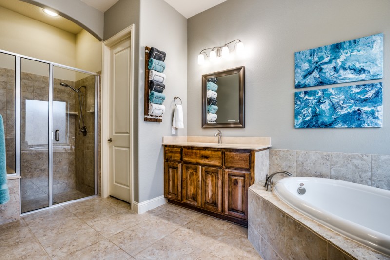   Master Bathroom has Oversized Separate Shower 
