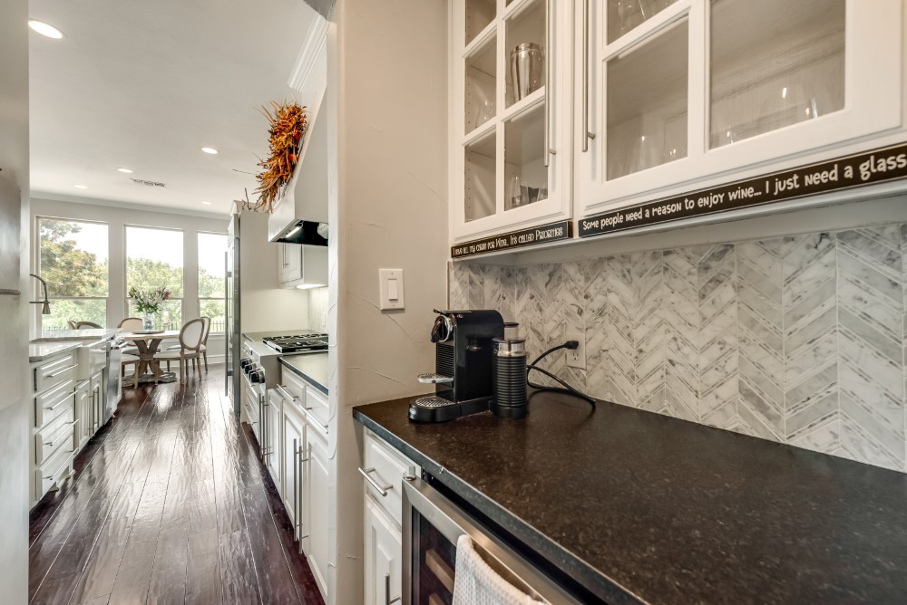    Butler s Pantry with Built in Wine Fridge 