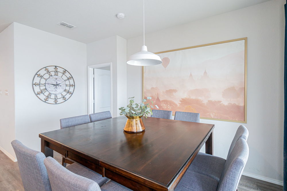    Dining Area with Sliding Door to Patio 
