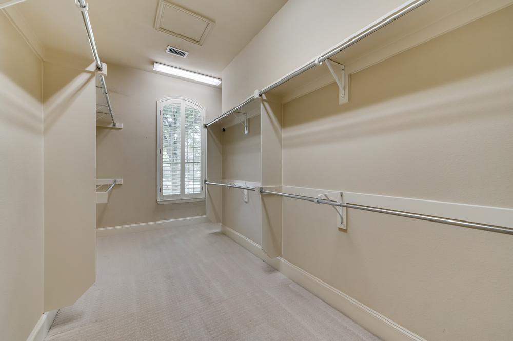    Spacious Walk In Master Closet 