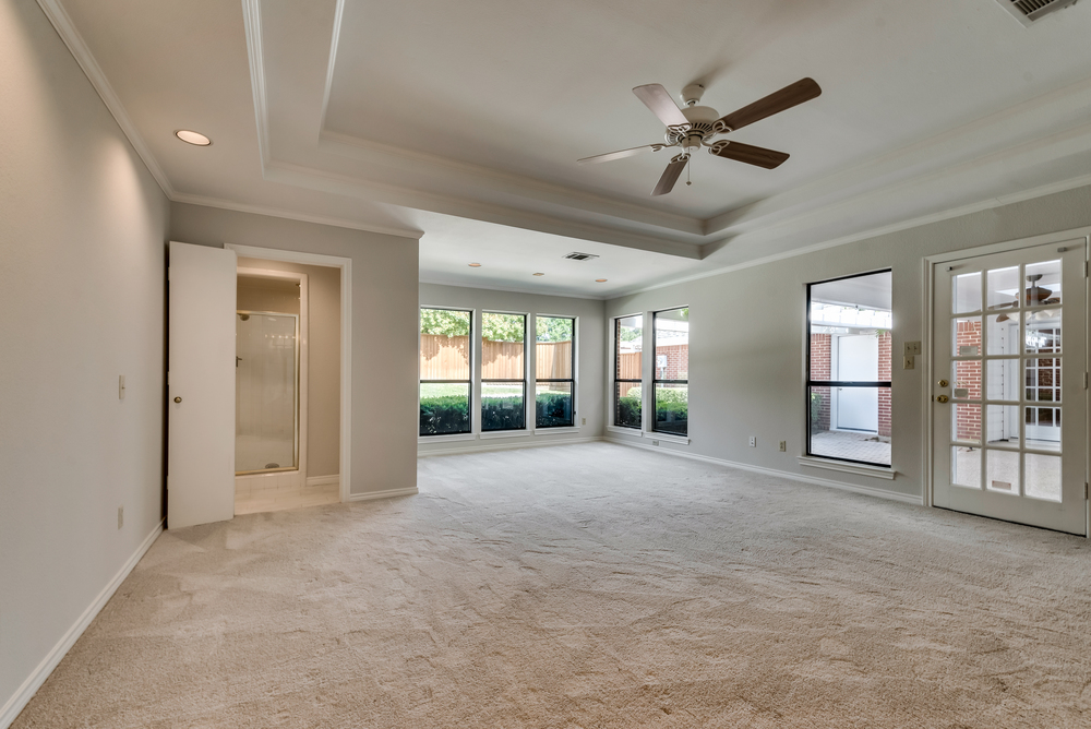    Private Master Suite has Recently Replaced Carpet and Room for Sitting Area 